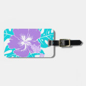 Banzai Beach Hawaiian Hibiscus Floral Bagagelabel (Voorkant horizontaal)