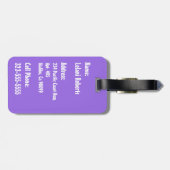 Banzai Beach Hawaiian Hibiscus Floral Bagagelabel (Achterkant horizontaal)