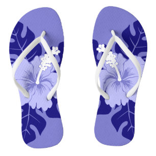 Banzai Beach Hawaiian Hibiscus Floral Teenslippers