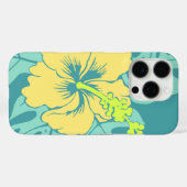 Banzai Beach Hawaiian Hibiscus Jade Green Case-Mate iPhone Case (Achterkant (horizontaal))