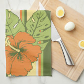 Banzai Beach Hawaiian Hibiscus keukenhanddoek (Quarter Fold)