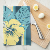 Banzai Beach Hawaiian Hibiscus Kitchen Towel Theedoek (Quarter Fold)