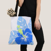 Banzai Beach Hawaiian Hibiscus Reversible BeachBag Tote Bag (Dichtbij)