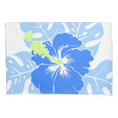 Banzai Beach Hawaiian Hibiscus Reversible Stripe Kussensloop (Voorkant)