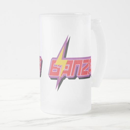 Banzai Logo Glass Mok (Voorkant rechts)