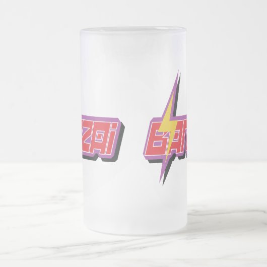 Banzai Logo Glass Mok (Center)