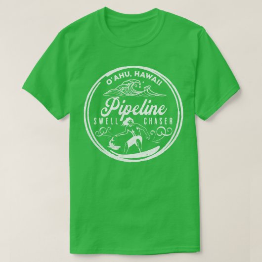 Banzai Pijpleiding North Shore Oahu Hawaii Big Wav T-shirt (Design voorkant)