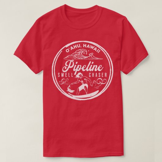 Banzai Pijpleiding North Shore Oahu Hawaii Big Wav T-shirt (Design voorkant)