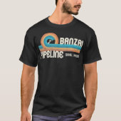 Banzai Pipeline 80s Graphic North Shore Hawaii T-shirt (Voorkant)