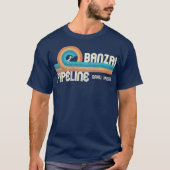Banzai Pipeline 80s Graphic North Shore Hawaii T-shirt (Voorkant)