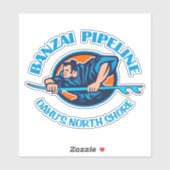 Banzai Pipeline (blauw) Sticker (Vel)