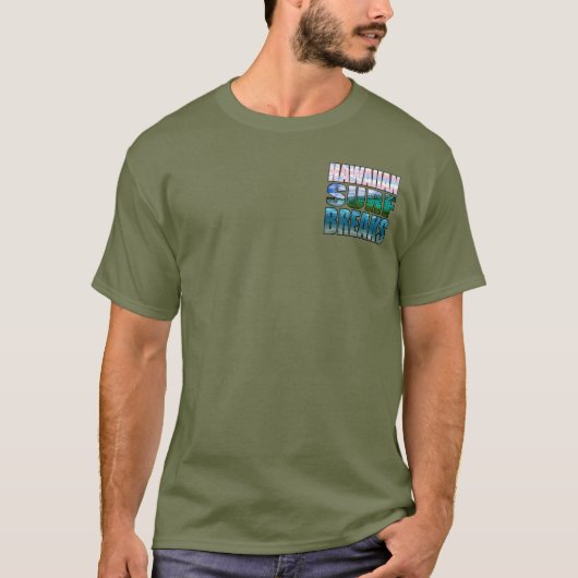 BANZAI PIPELINE NORTH SHORE OAHU T-SHIRT (Voorkant)