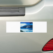 BANZAI Surf Art van Steven Power Bumpersticker (Op auto)
