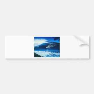 BANZAI Surf Art van Steven Power Bumpersticker