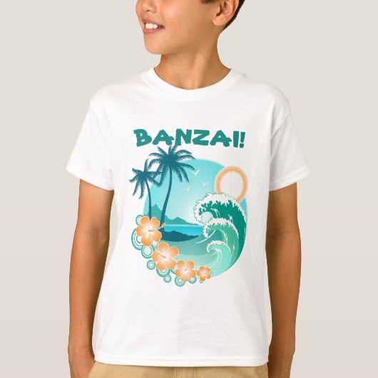 Banzai Surfing T-shirt (Voorkant)