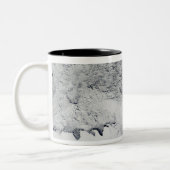 Banzare, Sabrina en Boedd-kust, Antarctica Tweekleurige Koffiemok (Links)