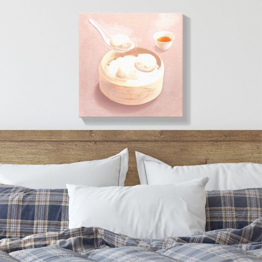 Bao Baby - Theetijd Bao Buddies Canvas Afdruk (Insitu (Slaapkamer))