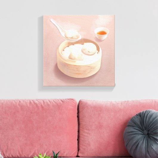 Bao Baby - Theetijd Bao Buddies Canvas Afdruk (Insitu (Woonkamer))