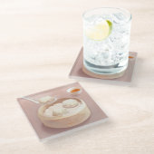 Bao Baby - Theetijd Bao Buddies Glazen Onderzetter (Schuin)