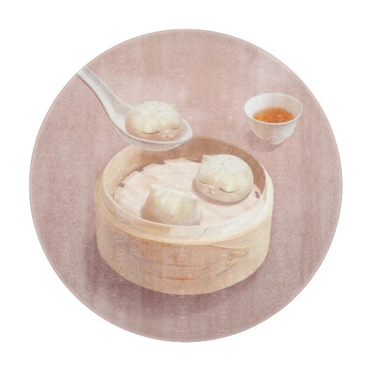 Bao Baby - Theetijd Bao Buddies Snijplank (Voorkant)