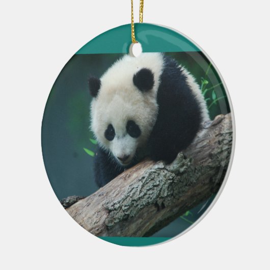 Bao Bao Giant Panda Cub-versiering Keramisch Ornament (Links)