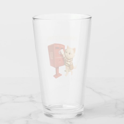 Bao Bao: Posting Time with Retro Taiwan Mailbox Glas (Achterkant)