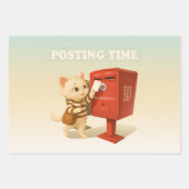 Bao Bao: Posting Time with Retro Taiwan Mailbox Inpakpapier Vel (Voorkant 2)