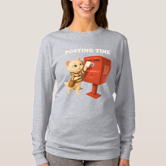 Bao Bao: Posting Time with Retro Taiwan Mailbox T-shirt (Voorkant)