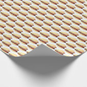 Bao Buns Porkbelly Lotus Bun Chinese Food Print Cadeaupapier (Hoek)