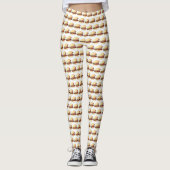Bao Buns Porkbelly Lotus Bun Chinese Food Print Leggings (Voorkant)