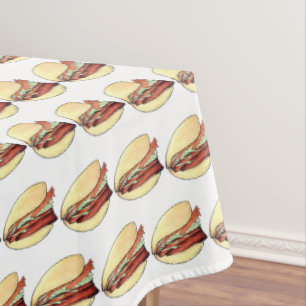 Bao Buns Porkbelly Lotus Bun Chinese Food Print Tafelkleed
