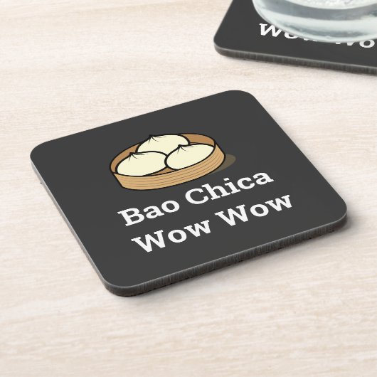 Bao Chica Wow Beverage Coaster Bier Onderzetter (Linkerzijde)