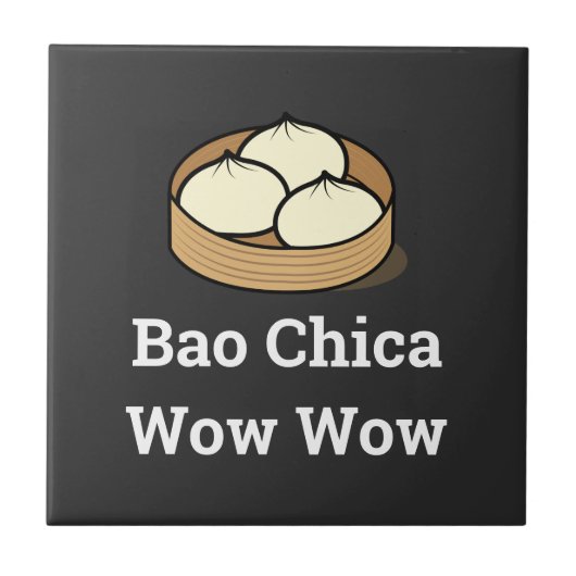 Bao Chica Wow keramische Tegel Tegeltje (Voorkant)