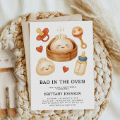 Bao in het Oven Baby shower Kaart