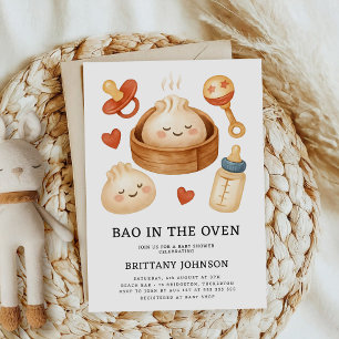 Bao in het Oven Baby shower Kaart