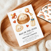 Bao in het Oven Baby shower Kaart