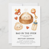 Bao in het Oven Baby shower Kaart (Voorkant)