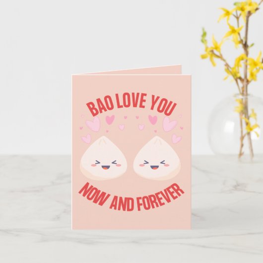Bao Love You Now And Forever beroemd gemaakt door  Kaart (Gele Bloem)
