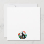 BAO SHI - Panda - flatnote cards - details op acht Feestdagenkaart (Achterkant)