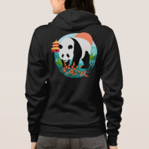 BAO SHI - Panda-overgevlekt sweatshirt
