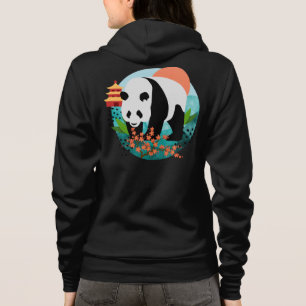 BAO SHI - Panda-overgevlekt sweatshirt
