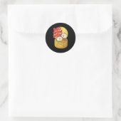 Bao Wow Wow Baozi Chinees eten Dim Sum Aziatisch S Ronde Sticker (Tas)