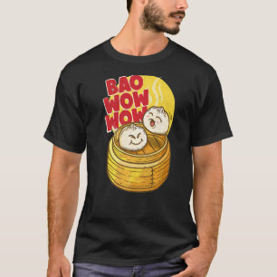 Bao Wow Wow Baozi Chinees eten Dim Sum Aziatisch S T-shirt