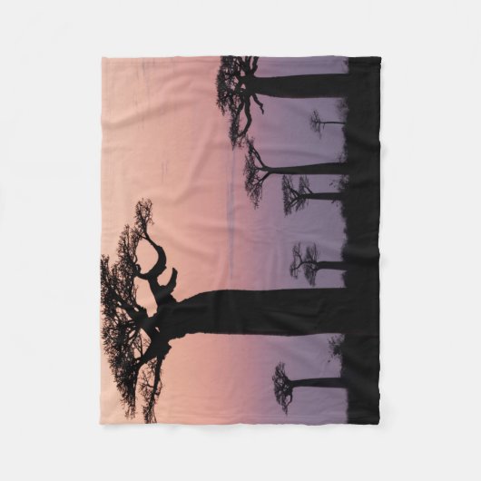 Baobab Alley', Madagascar, Morondava, Afrika, Fleece Deken (Voorkant)