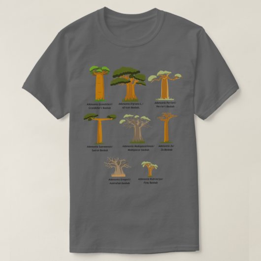 Baobab Baob Adansonia Tree Family T-shirt (Design voorkant)