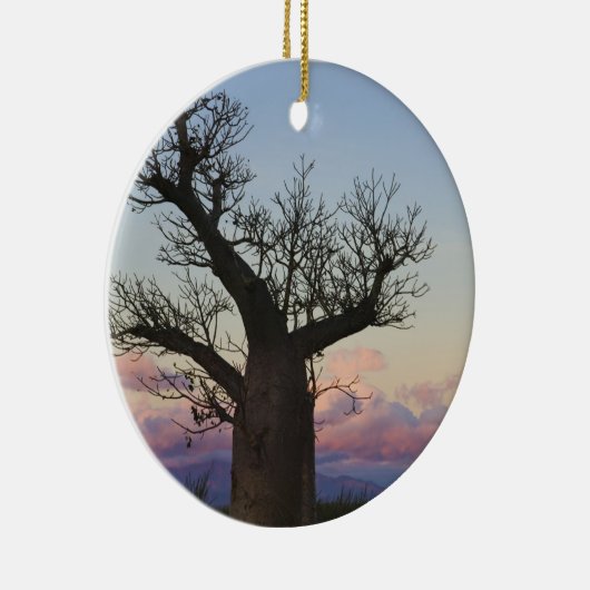 Baobab-bomen, Berenty, Toliara, Madagaskar Keramisch Ornament (Rechts)