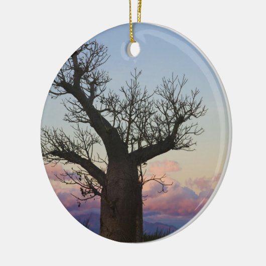 Baobab-bomen, Berenty, Toliara, Madagaskar Keramisch Ornament (Links)