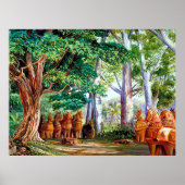 Baobab-bomen en een groot Tamarind Tree_GC-Poster Poster (Voorkant)