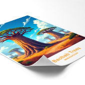 Baobab-bomen van Madagaskar Landschapskunst Poster (Hoek)