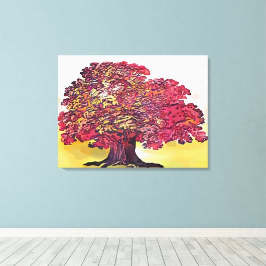 Baobab-boom Canvas Afdruk (Insitu (Houten vloer))